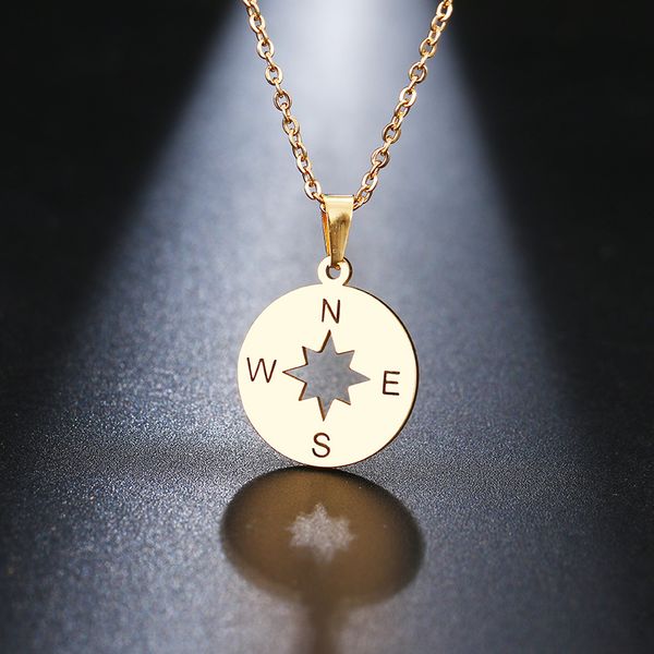 stainless steel necklace for women lover's gold and silver color tiny round compass handmade necklace jewelry
stainless steel necklace for women lover's gold and silver color tiny round compass handmade necklace jewelry