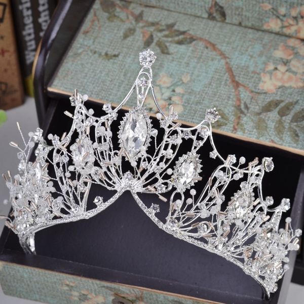 kmvexo 2018 new big baroque handmade crystal princess crowns for queen rhinestone tiaras diadem wedding bridal hair accessories, Golden;white
kmvexo 2018 new big baroque handmade crystal princess crowns for queen rhinestone tiaras diadem wedding bridal hair accessories, Golden;white