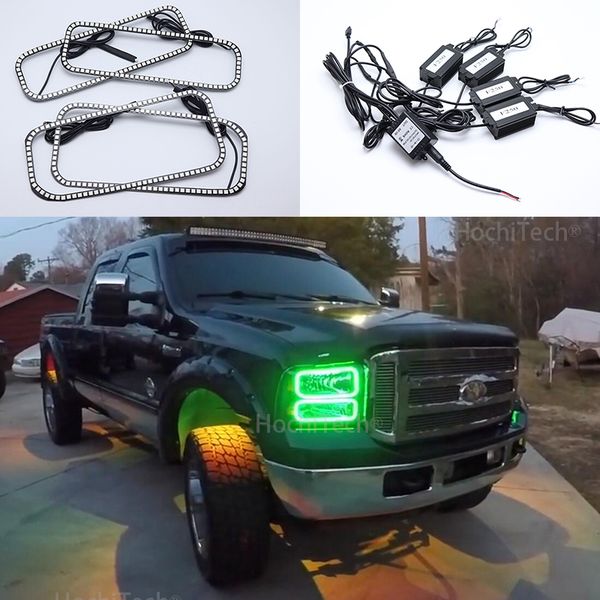 for f-250 2005-2007 angel eye halo rings latest headlight multi-color rgb led angel eyes halo ring eye drl remote control
for f-250 2005-2007 angel eye halo rings latest headlight multi-color rgb led angel eyes halo ring eye drl remote control