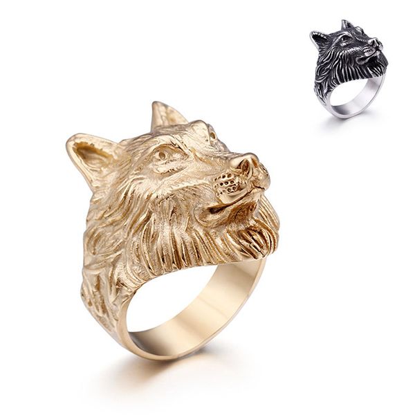 hip hop punk style the forest wolf design 316l stainless steel finger rings jewelry for men, Silver
hip hop punk style the forest wolf design 316l stainless steel finger rings jewelry for men, Silver