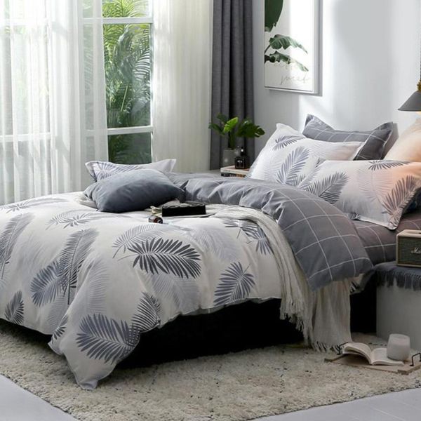 3/4pcs double sided leaf printed bedding sets comfortable bed sheet pillow case quilt duvet cover set room home decoration s
3/4pcs double sided leaf printed bedding sets comfortable bed sheet pillow case quilt duvet cover set room home decoration s