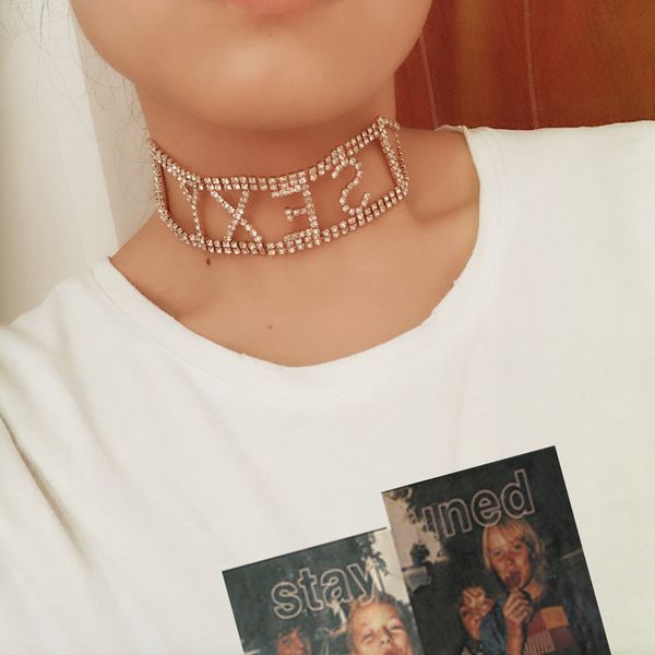 2019 rhinestone choker necklace crystal gem collar chokers necklace women chunky maxi statement jewelry, Golden;silver
2019 rhinestone choker necklace crystal gem collar chokers necklace women chunky maxi statement jewelry, Golden;silver