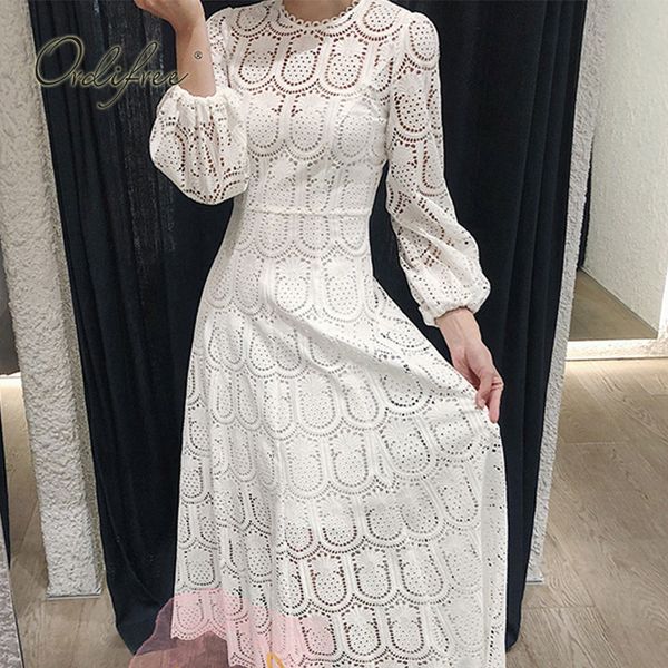 ordi2019 summer autumn elegant women white lace long dress long sleeve maxi tunic beach dress robe femme, Black;gray
ordi2019 summer autumn elegant women white lace long dress long sleeve maxi tunic beach dress robe femme, Black;gray