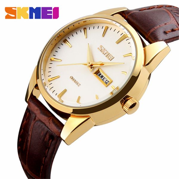 2019 skmei classic quartz men watch waterproof male wristwatches leather strap business watches relogio masculino 9073, Slivery;brown
2019 skmei classic quartz men watch waterproof male wristwatches leather strap business watches relogio masculino 9073, Slivery;brown