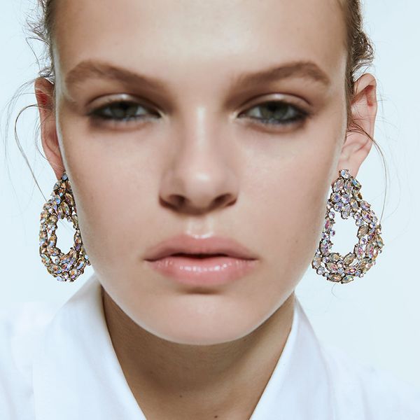 very glittering popular fashion designer exaggerated colorful rhinestone crystal geometry pendant stud earrings for women girls
very glittering popular fashion designer exaggerated colorful rhinestone crystal geometry pendant stud earrings for women girls