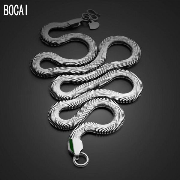 2019 new 100% s925 pure silver jewelry snake bone necklace for man 6mm personality student clavicle chain men's silver necklace
2019 new 100% s925 pure silver jewelry snake bone necklace for man 6mm personality student clavicle chain men's silver necklace