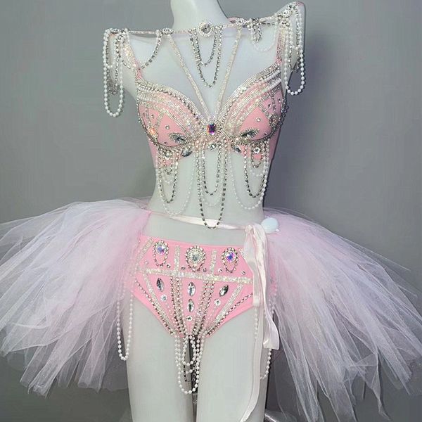 pink beads rhinestones bikini 3-pieces led dance outfit bar club party show women stage wear dance team dj performance costume, Black;red
pink beads rhinestones bikini 3-pieces led dance outfit bar club party show women stage wear dance team dj performance costume, Black;red