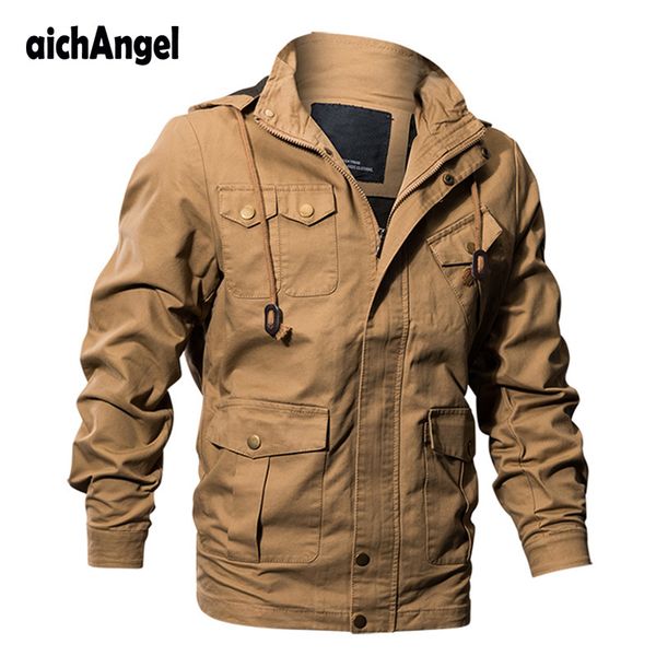 autumn hoody fleece tactical jacket men casual cotton windproof jacket thicken bomber multi pockets overcoat, Black;brown
autumn hoody fleece tactical jacket men casual cotton windproof jacket thicken bomber multi pockets overcoat, Black;brown