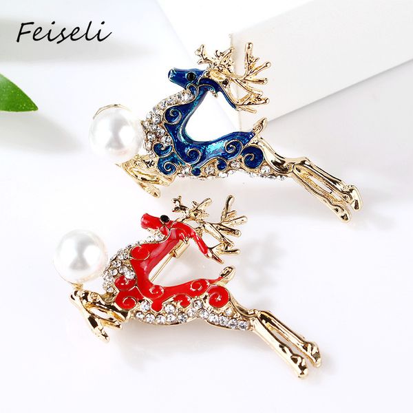 feiseli рождество rhinestone sika deer elk перлы faux брошь для женщин красочные животных воротник корсаж свитер пальто лацкан, Gray
feiseli рождество rhinestone sika deer elk перлы faux брошь для женщин красочные животных воротник корсаж свитер пальто лацкан, Gray