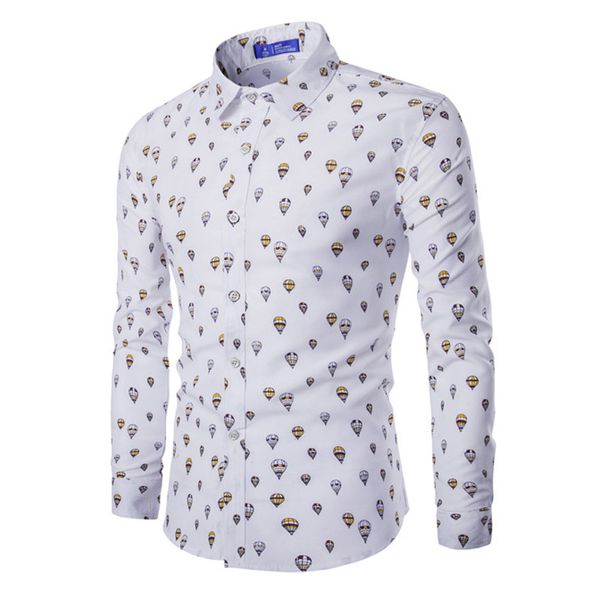 air balloon printed men shirt 2016 spring new casual fashion long sleeve cotton shirt 2xl, White;black
air balloon printed men shirt 2016 spring new casual fashion long sleeve cotton shirt 2xl, White;black