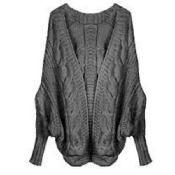 new winter women's loose thick wool sweater batwing sleeve knit cardigan jacket coats 5 ls8, White;black
new winter women's loose thick wool sweater batwing sleeve knit cardigan jacket coats 5 ls8, White;black