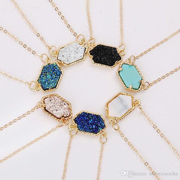 shinning stone necklace, durzy silver and gold plated geometry stone, 7 colors, cute gift for women, and hign quality
shinning stone necklace, durzy silver and gold plated geometry stone, 7 colors, cute gift for women, and hign quality