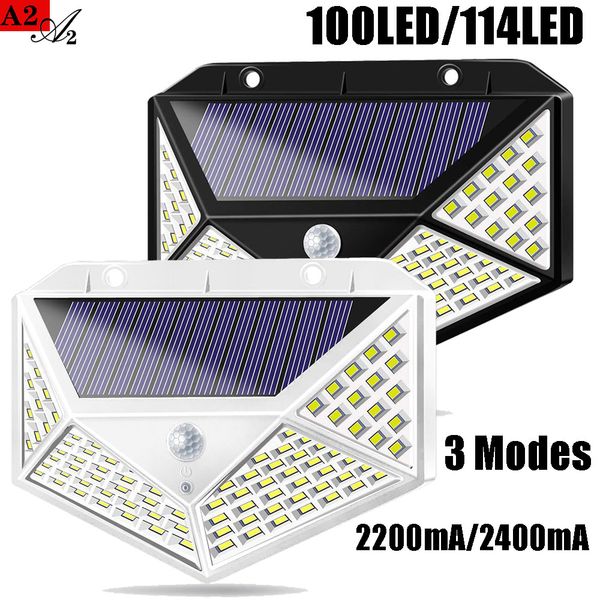 a2 solar power night light 4-side pir motion sensor lantern 100led lamp 2200ma outdoor wall garden yard driveway fence
a2 solar power night light 4-side pir motion sensor lantern 100led lamp 2200ma outdoor wall garden yard driveway fence