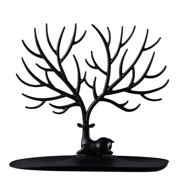 new white black color plastic tree storage racks earring necklace bracelet jewelry display stand little deer jewellry holder 22*24cm
new white black color plastic tree storage racks earring necklace bracelet jewelry display stand little deer jewellry holder 22*24cm