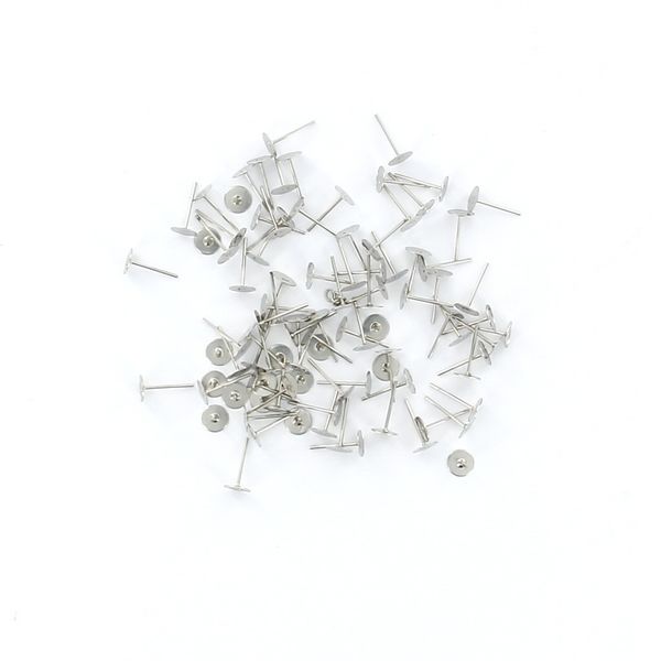 100 lot 6mm silver tone flat base pad earring make diy posts studs findings new, Blue;slivery
100 lot 6mm silver tone flat base pad earring make diy posts studs findings new, Blue;slivery