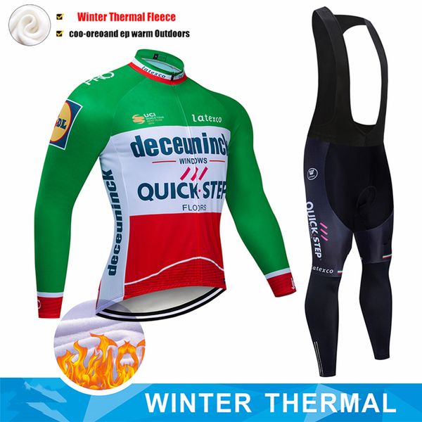 quick step pro team winter cycling jersey bib set wear bike clothing men go thermal fleece bicycle clothes racing sets, Black;blue
quick step pro team winter cycling jersey bib set wear bike clothing men go thermal fleece bicycle clothes racing sets, Black;blue