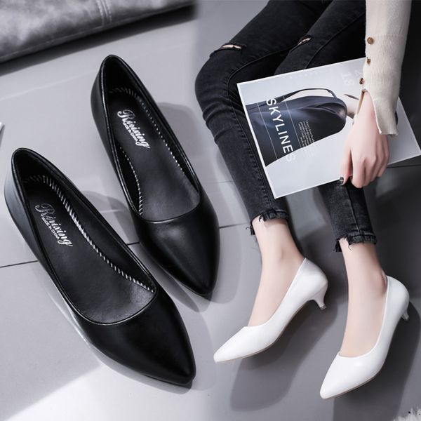 classical women pumps kitten heel dress pumps leather shoes black white pointed toe slip on elegant heels for office ladies
classical women pumps kitten heel dress pumps leather shoes black white pointed toe slip on elegant heels for office ladies