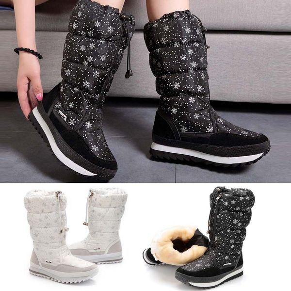 2019 winter boots high women snow boots plush warm shoes plus easy wear girl white zip shoes female bo ##4 ##4, Black
2019 winter boots high women snow boots plush warm shoes plus easy wear girl white zip shoes female bo ##4 ##4, Black