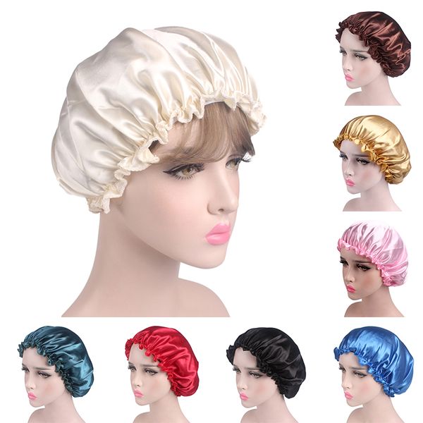 women ladies sleeping hat hair care head cover night sleep cap satin comforable solid color bonnet hat nightcap for girls new, Blue;gray
women ladies sleeping hat hair care head cover night sleep cap satin comforable solid color bonnet hat nightcap for girls new, Blue;gray