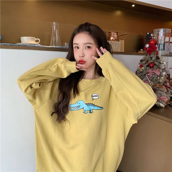 autumn casual loose women sweatshirt fashion cartoon pattern print female round neck long sleeve, Black
autumn casual loose women sweatshirt fashion cartoon pattern print female round neck long sleeve, Black