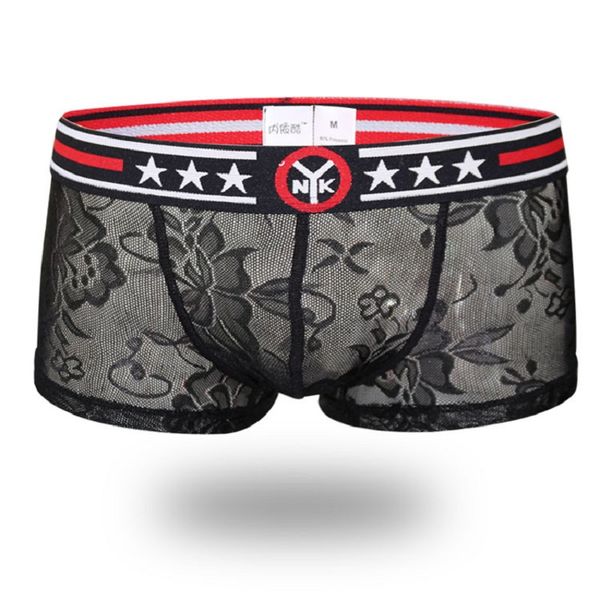 men lace panties boxer shorts separation genitals scrotum independent cabin transparent breathable large convex pocket underwear, Black;white
men lace panties boxer shorts separation genitals scrotum independent cabin transparent breathable large convex pocket underwear, Black;white