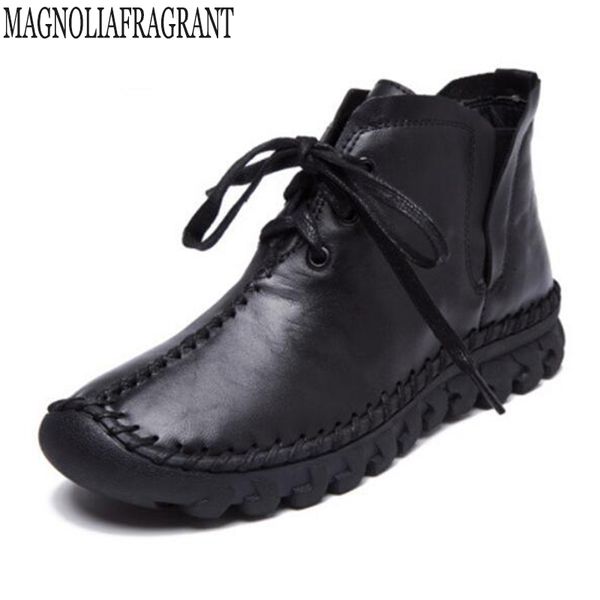 chaussure 2018 women's winter boots women real fur winter shoes woman handmade genuine leather warm ankle snow boots mujer k76, Black
chaussure 2018 women's winter boots women real fur winter shoes woman handmade genuine leather warm ankle snow boots mujer k76, Black