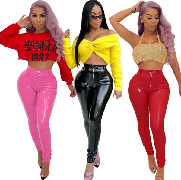 latex faux pu leather pants women trousers push up high waist skinny pants pencil autumn winter black pants female, Black;white
latex faux pu leather pants women trousers push up high waist skinny pants pencil autumn winter black pants female, Black;white