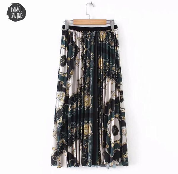 2019 spring skirt and summer women skirts printed vintage pleated female skirt elastic waist print long woman, Black
2019 spring skirt and summer women skirts printed vintage pleated female skirt elastic waist print long woman, Black