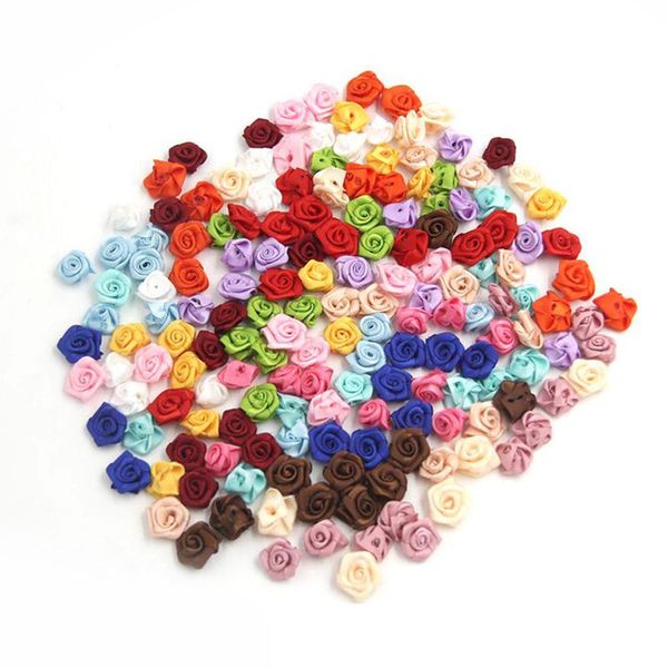 100pcs/lot mini handmade satin rose ribbon rosettes fabric flower appliques for wedding decoration craft sewing accessories
100pcs/lot mini handmade satin rose ribbon rosettes fabric flower appliques for wedding decoration craft sewing accessories
