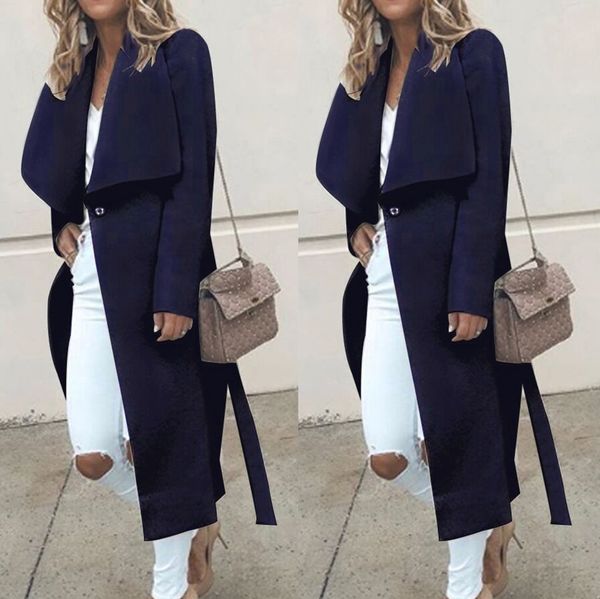 vogue thin wool blend coat women woolen coat turn-down collar outwear casual autumn winter elegant overcoat manteau femme 8m3, Black
vogue thin wool blend coat women woolen coat turn-down collar outwear casual autumn winter elegant overcoat manteau femme 8m3, Black
