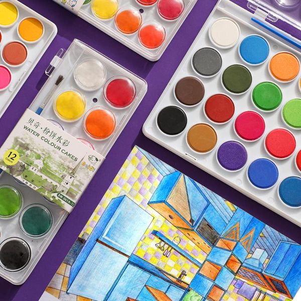 jianwu 36 color rectangle pearlescent solid watercolor oil paint box tye dye portable brush pen artistic painting art supplies 
jianwu 36 color rectangle pearlescent solid watercolor oil paint box tye dye portable brush pen artistic painting art supplies