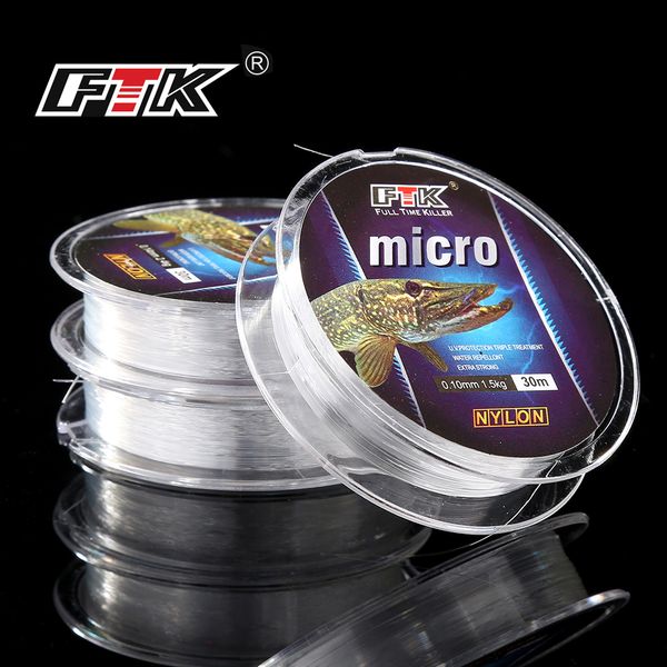 ftk ice fishing nylon line 30m 2.9-12.5lb 1.3-5.7kg 0.08-0.25 dia/mm fishing line transparent for carp wire winter ice nylon
ftk ice fishing nylon line 30m 2.9-12.5lb 1.3-5.7kg 0.08-0.25 dia/mm fishing line transparent for carp wire winter ice nylon