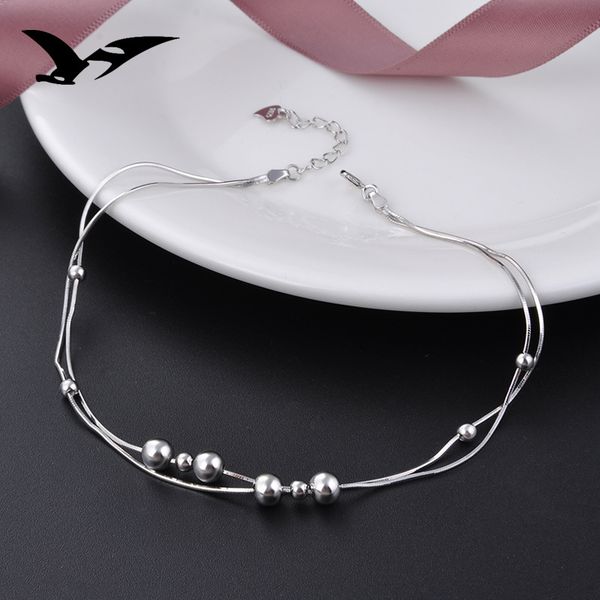 s925 pure silver round bead ankle chain simple double layer snake bone chain foot ornaments small fresh heart ankle, Red;blue
s925 pure silver round bead ankle chain simple double layer snake bone chain foot ornaments small fresh heart ankle, Red;blue