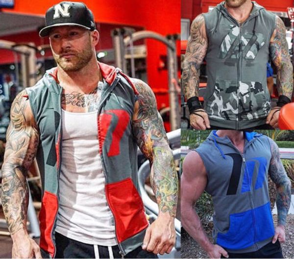 men hooded sport vest 2018 new summer print zipper fly sleeveless workout fitness joggers running vest m-2xl, Black;red
men hooded sport vest 2018 new summer print zipper fly sleeveless workout fitness joggers running vest m-2xl, Black;red