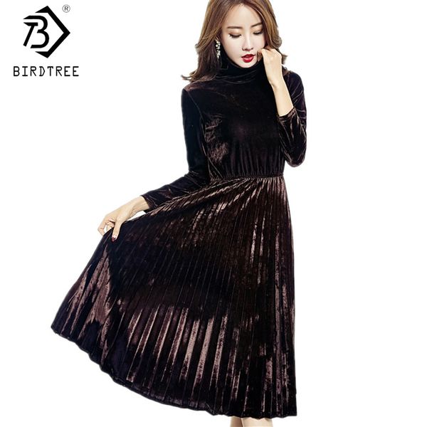 new velvet dresses for women 2020 spring autumn vintage turtleneck long sleeved black green pleated velour party dresses d7n414a, Black;gray
new velvet dresses for women 2020 spring autumn vintage turtleneck long sleeved black green pleated velour party dresses d7n414a, Black;gray