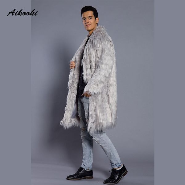 new mens overcoat winter fashion style long windbreaker autumn and winter faux fur clothes long coats trench imitation fur man's, Black
new mens overcoat winter fashion style long windbreaker autumn and winter faux fur clothes long coats trench imitation fur man's, Black