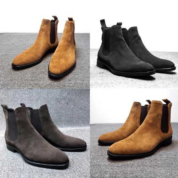 men's leisure pointed high-set foot suede matte tooling men's boots boots daily collocation comfortable, Black
men's leisure pointed high-set foot suede matte tooling men's boots boots daily collocation comfortable, Black