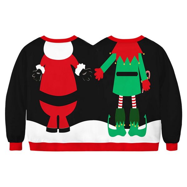 new design conjoined christmas sweatshirt men/women streetwear moletom harajuku conjoined couple autumn winter clothes 2019, Black
new design conjoined christmas sweatshirt men/women streetwear moletom harajuku conjoined couple autumn winter clothes 2019, Black