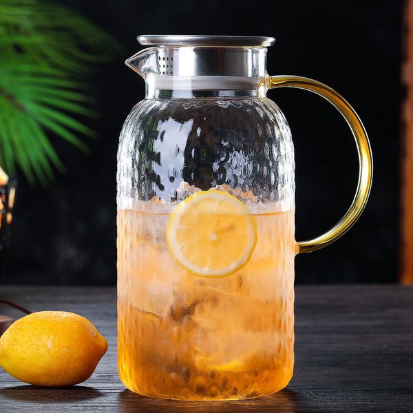 transparent juice pot thick glass cold water bottle european style high temperature resistant kettle
transparent juice pot thick glass cold water bottle european style high temperature resistant kettle