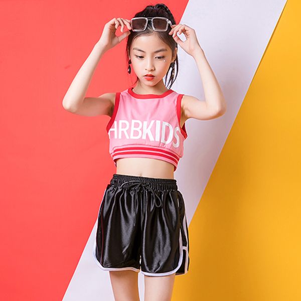 vestido hip hop girls jazz costume pink vest black pant stage street wear dance clothing kids ropa hip hop clothes bl2013, Black;red
vestido hip hop girls jazz costume pink vest black pant stage street wear dance clothing kids ropa hip hop clothes bl2013, Black;red