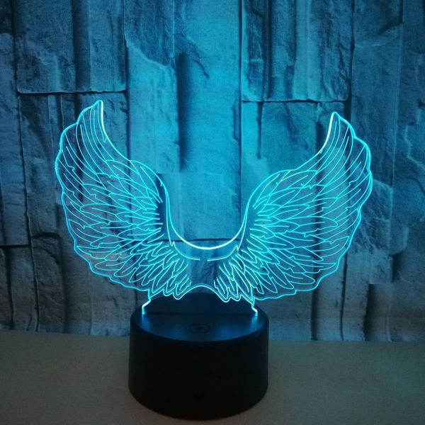 pattern angel wing 3d vision lamp colorful touch remote control discoloration second gram force 3d small desk lamp led small night-light
pattern angel wing 3d vision lamp colorful touch remote control discoloration second gram force 3d small desk lamp led small night-light
