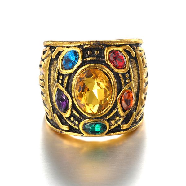 vintage multicolor zircon women ring 2019 fashion new golden stainless steel men finger band jewelry gift, Golden;silver
vintage multicolor zircon women ring 2019 fashion new golden stainless steel men finger band jewelry gift, Golden;silver