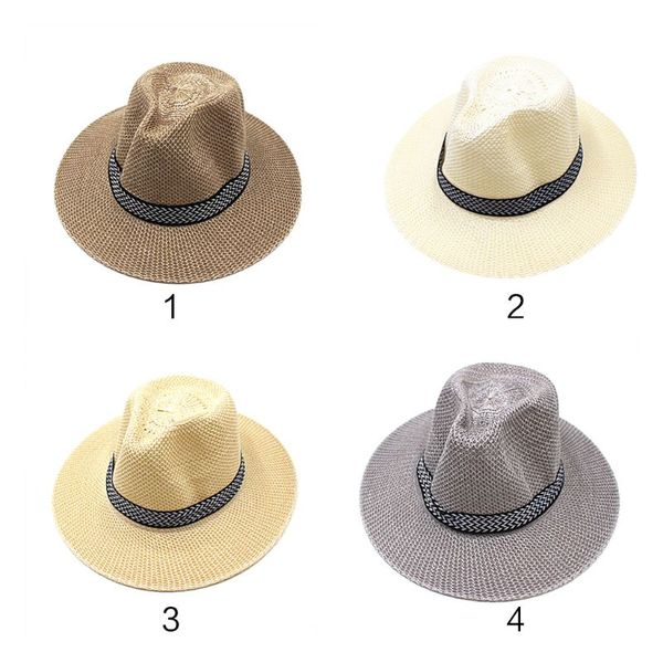 men summer beach straw sun hat ethnic vintage extra large wide brim hollow out twill knitted ribbon beachwear, Blue;gray
men summer beach straw sun hat ethnic vintage extra large wide brim hollow out twill knitted ribbon beachwear, Blue;gray