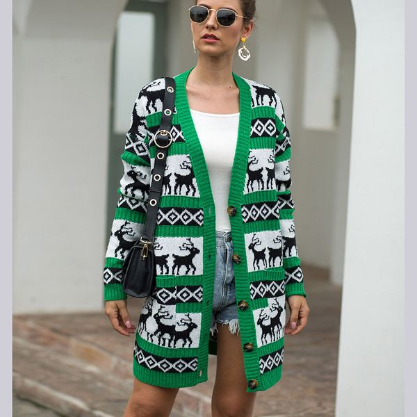 womens designer knit cardigan animal print sweaters for youth girls brand casual mid-length sweater coat 2019 new trend, White;black
womens designer knit cardigan animal print sweaters for youth girls brand casual mid-length sweater coat 2019 new trend, White;black