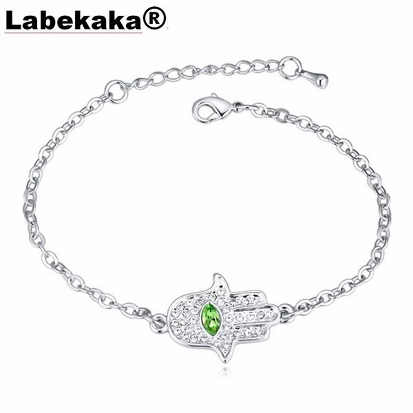 labekaka individual chain bracelets with crystals palm fashion link casual sport jewellery for female selling, White
labekaka individual chain bracelets with crystals palm fashion link casual sport jewellery for female selling, White