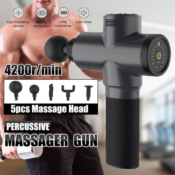 4200r/min therapy massage guns 6 gears muscle massager pain sport massage machine relax body slimming relief 5 heads
4200r/min therapy massage guns 6 gears muscle massager pain sport massage machine relax body slimming relief 5 heads