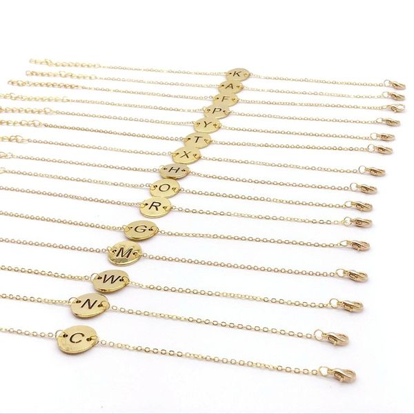 10pcs gold 21.2cm stainless steel bracelet engrave a-z customized personalized bracelet, Golden;silver
10pcs gold 21.2cm stainless steel bracelet engrave a-z customized personalized bracelet, Golden;silver