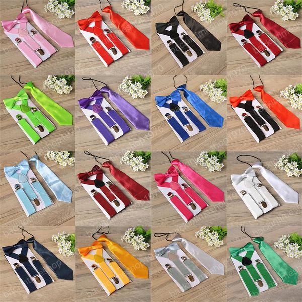 kids suspenders+bow tie+necktie 3pcs/set 16 colors baby boys girls braces elastic y-suspenders with bow tie fashion belt for children, Black
kids suspenders+bow tie+necktie 3pcs/set 16 colors baby boys girls braces elastic y-suspenders with bow tie fashion belt for children, Black