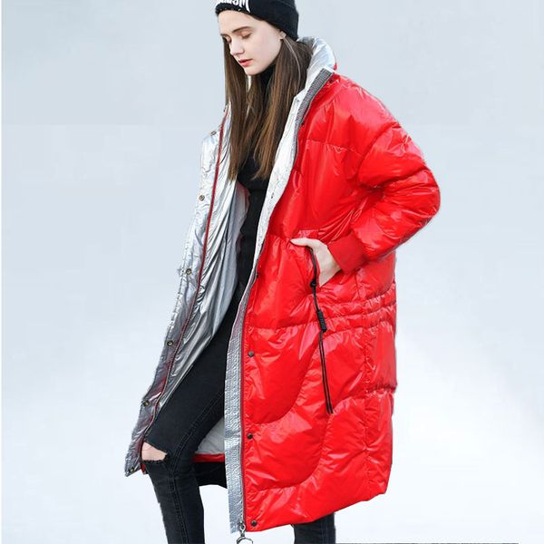 waterproof glossy white duck down coats women winter jacket parkas loose large size warm down jacket female outwear long coats, Black
waterproof glossy white duck down coats women winter jacket parkas loose large size warm down jacket female outwear long coats, Black