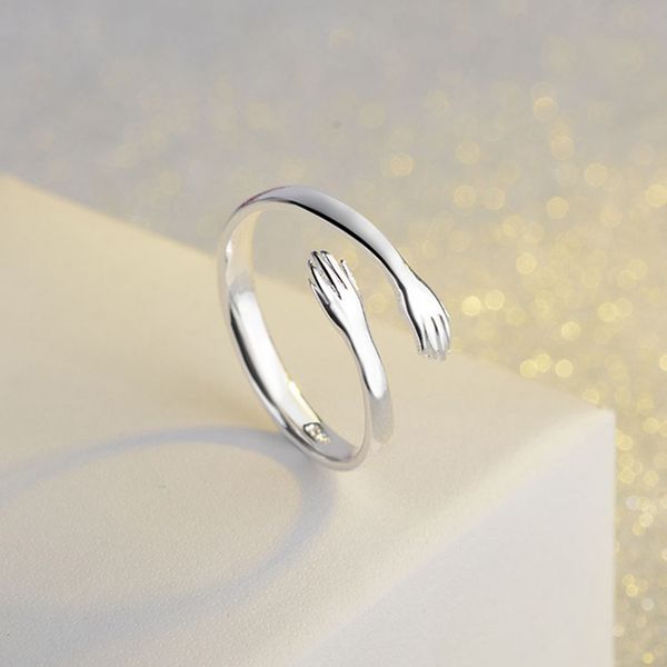 fashion warm hug hand shape simple cuff ring love hug couple open ring commemorative jewelry, Golden;silver
fashion warm hug hand shape simple cuff ring love hug couple open ring commemorative jewelry, Golden;silver